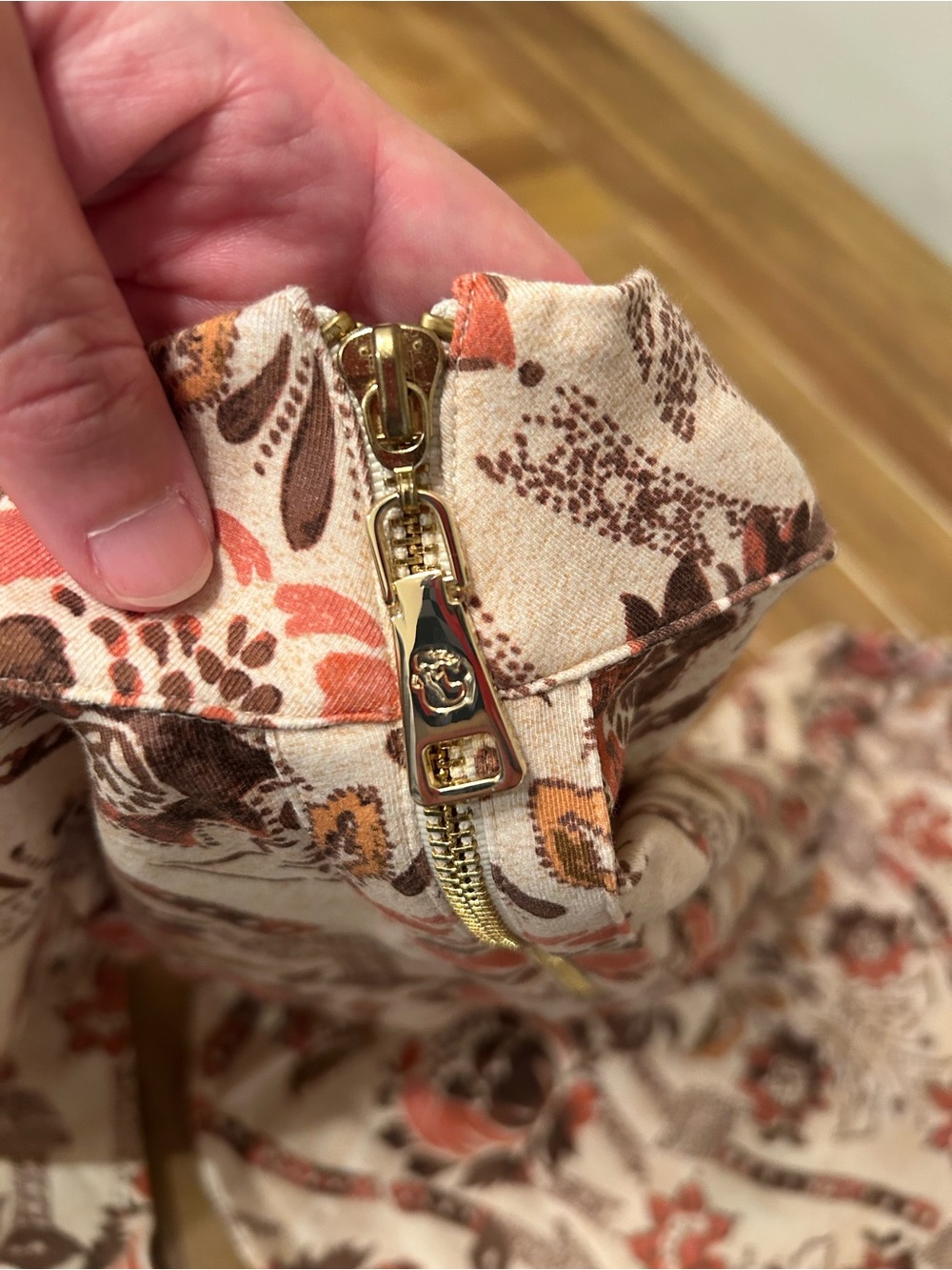 Spartina 449 Nora Half Zip. Medium. - Picture 7 of 9